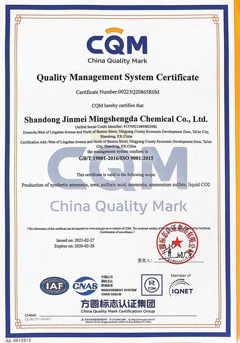 质量管理体系英文